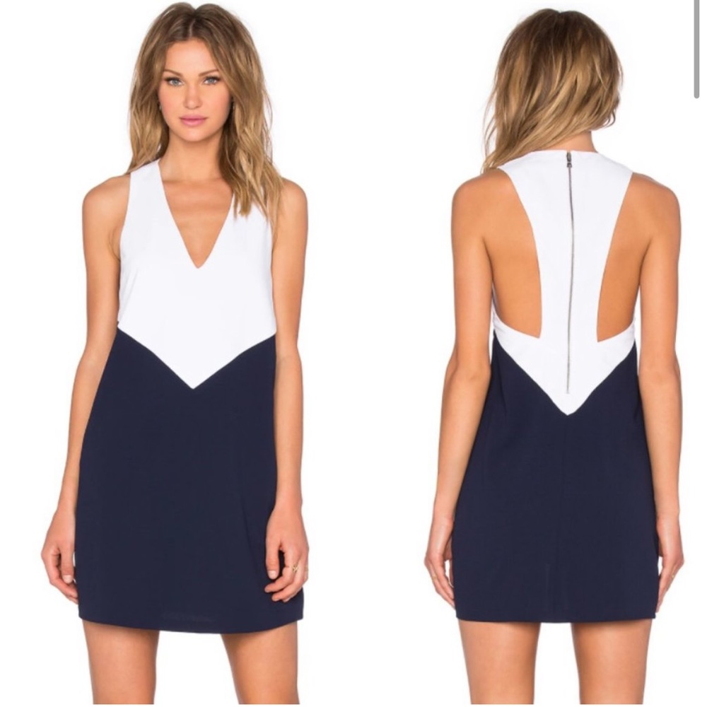 Alice + Olivia Maya Dress Trapeze Colorblock